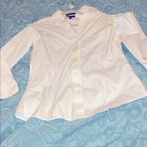 Foxcroft White Button Down Shirt